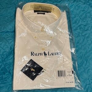 Ralph Lauren Men's Cream Dress Shirt